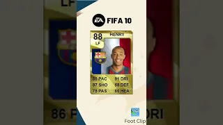 Thierry Henry Fifa Evolution 🥲🥲 #shorts #football #soccer