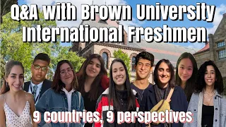 Advice from Brown University International Freshmen || Cecile S