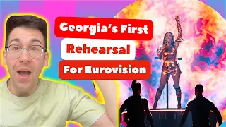 🇬🇪 CAN GEORGIA FINALLY QUALIFY?! (Eurovision Rehearsal Reaction)