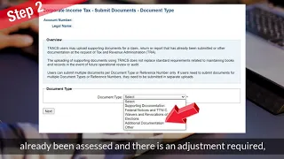 Corporate Income Tax - Submitting Documents in TRACS