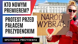 PROTEST przed Pałacem Prezydenckim! "ŻĄDAMY natychmiastowego utworzenia RZĄDU" | FAKT.PL