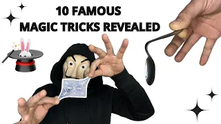 10 FAMOUS MAGIC TRICKS REVEALED IN LIVE 🎩🪄 #magic #tricks #magictricksvideos #tutorial