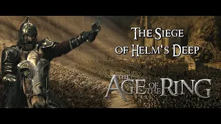 Age of the Ring 8.1 - New Custom Map : The Defense of Helm's Deep ! - BFME II RotWK #gameplay