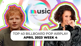 Top 40 Billboard Pop Airplay April 2023 Week 4