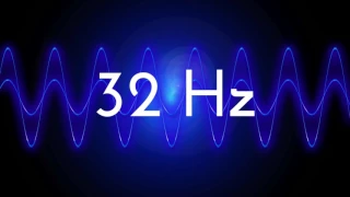 32 Hz clean sine wave BASS TEST TONE frequency