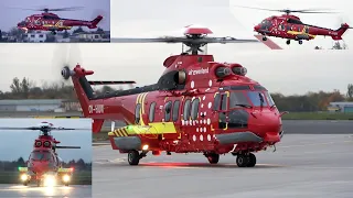 Eurocopter EC 225 Super Puma, Air Greenland, OY-HUW at Poznan Airport.