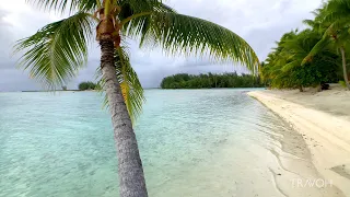 Walking Tour | Stormy Sights & Vibes | Motu Tane Island | Bora Bora, French Polynesia 🇵🇫 | 4K Travel