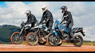 BMW G650 GS Sertão, XT660 R, XT660 Z Ténéré. As herdeiras do DNA off road, lado a lado!