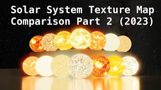 Solar System Texture Map Comparison 2 (2023)