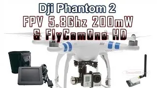 Dji Phantom 2 FlyCamOne HD GoPro Hero 3 & 8CH 5.8Ghz 200mW Wireless FPV Transmitter