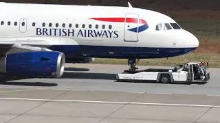British Airways A319 departs Berlin Tegel