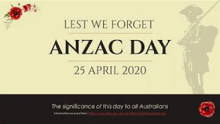 CDSHS ANZAC Day Ceremony 2020 Online