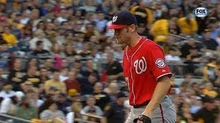 WSH@PIT: Strasburg fans seven over seven innings