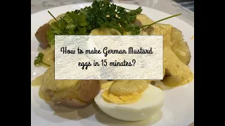 Easy German Mustard Eggs in [15 minutes]. Easy food | Food with Eggs| Food on budget |