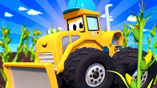 Монстър-камиони за деца - Някой е откраднал царевицата на Монстър-багера Майк Монстър-града