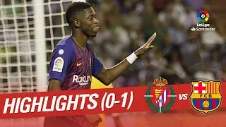 Highlights Real Valladolid vs FC Barcelona (0-0)