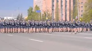 Марш курсанток рязанской Академии ФСИН