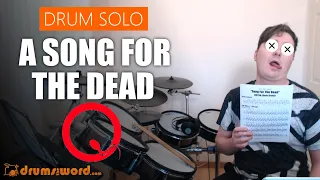 ★ A Song For The Dead (QOTSA) ★ Video Drum Lesson | How To Play DRUM SOLO (Dave Grohl)