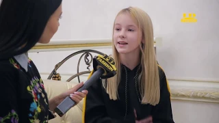 Данэлия Тулешова: интервью на конкурсе "Mini-Prince & Princess of Asia" (СУБТИТРЫ)