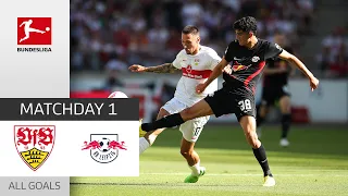 Draw in Stuttgart | VfB Stuttgart - RB Leipzig 1-1 | All Goals | Matchday 1 – Bundesliga 2022/23