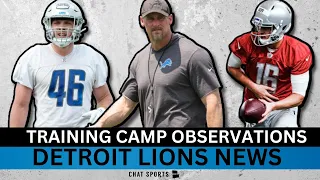 Detroit Lions Training Camp Observations Day 1 Ft. Jared Goff, Jahmyr Gibbs, & Aidan Hutchinson