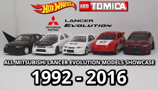 All Tomica & Hot Wheels Mitsubishi Lancer Evolution Models Showcase 1992 - 2016