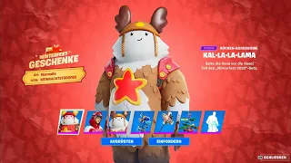 Ich ÖFFNE *ALLE*  14 WINTERFEST GESCHENKE in Fortnite! (GRATIS Skins, Gleiter, Emotes) 2022