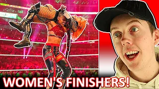 REACTING TO THE BEST WWE WOMEN'S FINISHERS OF ALL TIME!