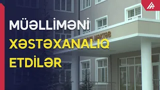 Qara maskalı şəxs ibtidai sinif müəlliməsinə hücum etdi - APA TV