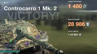 New WoT Blitz Tier 9 italian TD CC 1 Mk.2