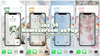 iOS 14 homescreen setup | minimal and aesthetic 🌿