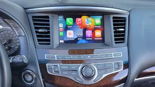 Wireless CarPlay and AndroidAuto in Infiniti QX60 2014 - 2016  (supports touch screen)