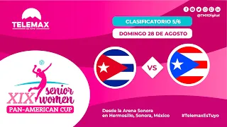 🔴🏐 #CopaPanamericana Senior Women XIX | 🇨🇺 CUBA vs 🇵🇷 PUERTO RICO| 28 de agosto | #TelemaxEsTuyo
