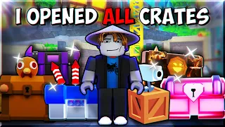 Rich Noob Opens Every Single Crate 200 Times! in Toilet Tower Defense Roblox!