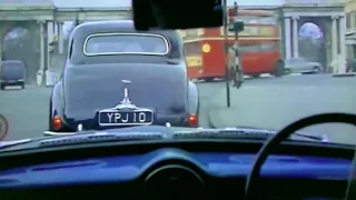 1958 London in 60FPS / Morris Minor 1000 Onboard cam / Britain in the 1950s