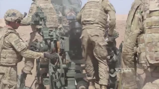 War | US SOLDIERS IN IRAQ 2016 - M777 HOWITZERS HEAVY FIRE MISSIONS