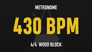 430 BPM 4/4 - Best Metronome (Sound : Wood block)