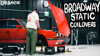 Putting My BMW E34 Touring On Broadway Static Coilovers