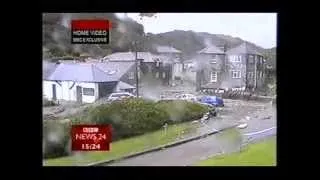 BBC News 24 on Boscastle flood of August 2004