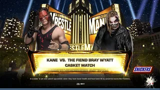 Wwe2K24 | Full Match - The Fiend Bray Wyatt vs. Demon Kane | The CASKET Match- At Wrestlemania 40.