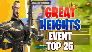 Top 25 Players in 1st Great Heights Event! First 90 Players To Get Permanent Skins! Call of Dragons