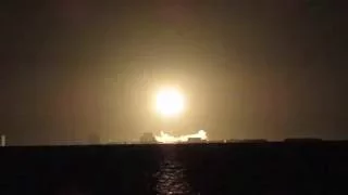 SpaceX Falcon 9 Night Launch & Stage 1 Landing