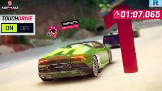 ASPHALT 9 LAMBO HURACAN EVO SPIDER | ASPHALT 9 MULTIPLAYER GAMEPLAY | ASPHALT 9 GAME.