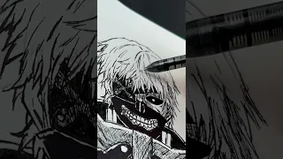 {ASMR} Drawing Ken Kaneki - Tokyo Ghoul