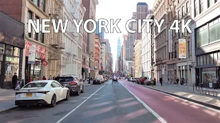 Lower Manhattan Drive - Driving Downtown - New York City 4K