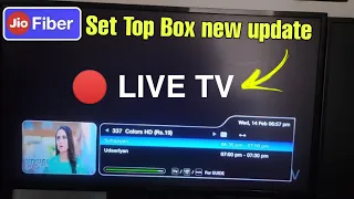 Jio fiber/ Jio airfiber set top box live tv new update | How to watch live tv in jio set top box