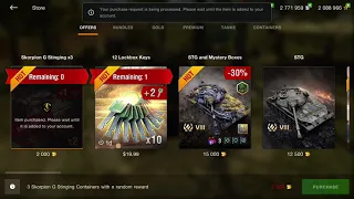 Opening 3x more Skorpion G containers Wotb #Crates #Wotb #Skorpion G