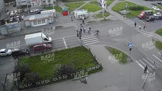 Велосипедист сбил пешехода в Вологде