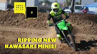 First Ride On The 2022 Kawasaki KX85 & KX112!