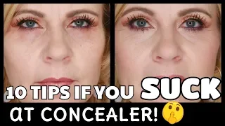 How To STOP Concealer Creasing on Dry Mature Skin w/ Wrinkles